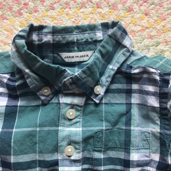 🧸Janie and Jack Button Down Shirt - Picture 2 of 6